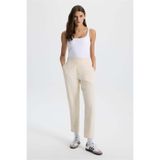 VENA Kadın Marla Renkli Yüksek Bel Slouchy Jogger Pantolon - Naturel