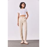 VENA Kadın Norah Off White Beli Lastikli Jean Pantolon Lyocell (Tencel™) - Off White