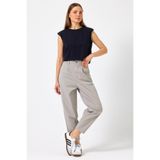 VENA Kadın Stacy Slouchy Chino Pantolon Lyocell (Tencel™) - Buz Gri