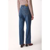 VENA Kadın Wanda Dark Blue Wide Leg Jean Pantolon %100 Pamuk - Dark Blue