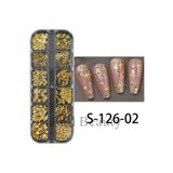 Venalisa 12li Gold Renk Yıldız Ay Tırnak Süsleme Nail Art Charm