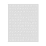 Venalisa Beyaz Harf Tırnak Sticker Nail Art Tırnak Süsleme Etiket JO-1141
