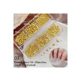 Venalisa Gold Renk Yıldız Charm Figürler Kutup Yıldızı Tırnak Süsleme Nail Art