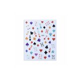 Venalisa İskambil Tırnak Sticker Nail Art Tırnak Süsleme Etiket JO-1083
