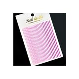 Venalisa Pembe Şerit Tırnak Sticker Nail Art Tırnak Süsleme