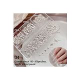 Venalisa Silver Gri Renk Yıldız Charm Figürler Kutup Yıldızı Tırnak Süsleme Nail Art