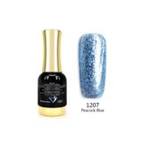 Venalisa Simli Kalıcı Oje Peacock Blue V-1207 12 Ml Platinum