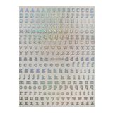 Venalisa Tırnak Sticker Nail Art Süsleme Etiket Gümüş Harf Sticker