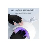 Venalisa Uv Led Işın Koruyucu Eldiven Anti Uv Koruma Eldiveni Siyah Renk (SADECE ELDİVEN)