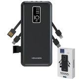 Venandin Pwb10c1 10.000 Mah Powerbank 4 Ü 1 Arada Entegre Kablolu Led Göstergeli Taşınabilir Şarj Cihazı