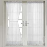 Venarde Concept Briz Kelebek Keten Tül Perde - 100 x 80 cm - Kırık Beyaz