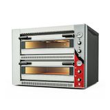 Venarro DYP-4+4 Elektrikli 25 cm x 4+4 Pizza Kapasiteli Çift Katlı Pizza Fırını
