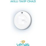Venas Akıllı Takip Cihazı Tag Akıllı Airtag Telefondan Izlenebilir - Beyaz