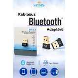 Venas Bluetooth 5.3 Adaptör USB Bağlantılı Dizüstü Masaüstü Cihazlarla Uyumlu Kompakt Tasarım