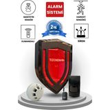 Venas Duman Dedektörlü Pır Sensörlü Kablosuz Alarm Sistemi