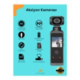 Venas Sesli kayıt mikrofonlu ve hoparlör lü 4-5 saat arası kesintisiz video çekebilen aksiyon Kamerası