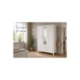 VENATTO MADRİD 3 KAPILI,2 ÇEKMECELİ,AYNALI DOLAP/GARDIROP (%100MDF)