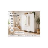 VENATTO madrid 4 kapaklı,aynalı,10 raflı,2 çekmeceli dolap/gardırop (%100mdf)