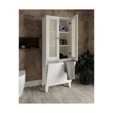 VENATTO napoli 2 kapaklı,hasırlı çok amaçlı kirli banyo dolabı (%100mdf)