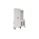 VENATTO Paris Hasırlı Portmanto/vestiyer/ayakkabılık (%100MDF)