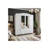 Venatto Romantic 4 Kapılı, 2 Çekmeceli Aynalı Dolap/Gardırop(%100Mdf) Beyaz