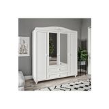 VENATTO Romantic 4 Kapılı, 2 Çekmeceli Aynalı Dolap/gardırop(%100MDF)