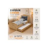 Venatto Romantic Yavrulu Karyola 100X200 Meşe (%100Mdf)