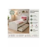 Venatto Romantic Yavrulu Karyola (90X190) (%100Mdf) Beyaz