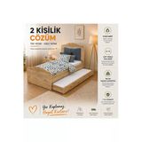 Venatto Romantic Yavrulu Karyola (Meşe) (100X200) (%100Mdf) Meşe