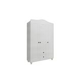 Venatto Sandy 3 Kapaklı, 2 Çekmeceli Dolap/Gardırop (%100Mdf) Soft Mat Beyaz
