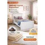 Venatto Smart Karyola (%100Mdf) (90X190) Beyaz-Amalfi