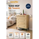 Venatto Trio Şifonyer Meşe
