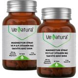 Venatura 60 Tablet Magnezyum Sitrat ve P5P Vitamin B6 Takviye Edici Gıda 11 Yaş ve Üzeri Kullanıma Uygun - --
