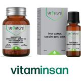 Venatura Magnezyum (Bisglisinat+Sitrat) ve P5P (Vitamin B6) 60 Kapsül ve Venatura Iyot Damla Takviye Edici Gıda 25 ml
