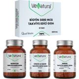 Venatura Selenyum Takviyesi 90 Tablet + Biotin 30 Tablet + Demir (17mg) 90 Kapsül + Çinko&Bakır 60