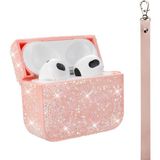 Vendas Apple Airpods Pro 2 Zore Airbag 45 Bilek Askı Aparatlı Simli Şeffaf Kılıf - Pembe