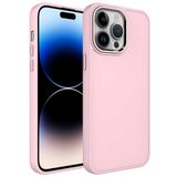 Vendas iPhone 14 Pro Max Uyumlu Luna Serisi Metal Çerçeve ve Buton Tasarımlı Silikon Kılıf