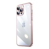 Vendas iPhone 14 Pro Uyumlu Pilas Serisi Elektroplated Sert PC Renkli Çerçeveli Silikon Kılıf