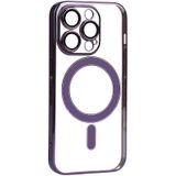 Vendas iPhone 14 Pro Uyumlu Porta Serisi Kamera Korumalı Magsafe Özellikli Elektroplated Sert PC Kılıf