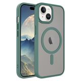 Vendas iPhone 15 Plus Uyumlu Flet Serisi Mat Arka Yüzey Wireless Şarj Destekli Magsafe Kılıf