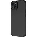 Vendas iPhone 15 Plus Uyumlu Kılıf Lansman Serisi Kadife Iç Yüzeyli Yumuşak Dokulu Silikon Kapak - Siyah