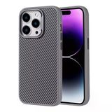 Vendas İphone 15 Pro Max Kılıf Karbon Fiber Tasarım Hybrid Zore Troy Kapak