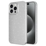 Vendas iPhone 15 Pro Max Koton Serisi Kamera Korumalı Simli Lüks Silikon Cep Telefonu Kılıfı