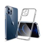 Vendas iPhone 15 Pro Max Simple Serisi Kamera Korumalı Soft Şeffaf Silikon Seramik Nano Cep Telefonu Kılıfı