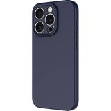 Vendas iPhone 15 Pro Max Uyumlu Kılıf Lansman Serisi Kadife Iç Yüzeyli Yumuşak Dokulu Silikon Kapak - Lacivert