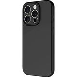 Vendas iPhone 15 Pro Uyumlu Kılıf Lansman Serisi Kadife Iç Yüzeyli Yumuşak Dokulu Silikon Kapak - Siyah