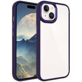 Vendas iPhone 15 Uyumlu Krom Serisi Metal Buton Tasarımlı Renkli Kenarlı Tarz Kılıf