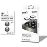 Vendas iPhone 17 Zore CL-12 Premium Safir Parmak İzi Bırakmayan Anti-Reflective Kamera Lens Koruyucu - Açık Mavi