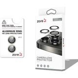 Vendas iPhone 17 Zore CL-12 Premium Safir Parmak İzi Bırakmayan Anti-Reflective Kamera Lens Koruyucu - Açık Yeşil