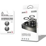 Vendas iPhone 17 Zore CL-12 Premium Safir Parmak İzi Bırakmayan Anti-Reflective Kamera Lens Koruyucu - Gümüş